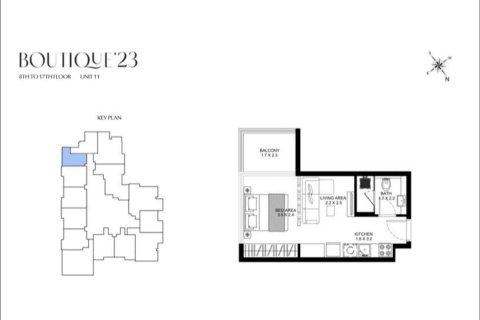 Huoneisto Al Jaddaf, Dubai, Arabiemiraatit 32.4 m2 № 769827 - kuva 11