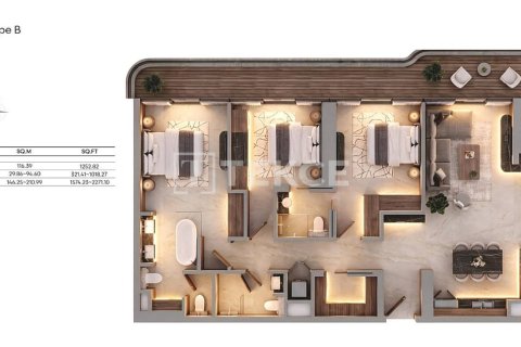 Dubai Land, Dubai, संयुक्त अरब अमीरात में अपार्टमेंट, 1 कमरा, 51 वर्ग मीटर, संख्या 772137 - फ़ोटो 20