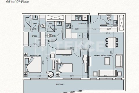 Apartment in Abu Dhabi, UAE 3 bedrooms, 102 sq.m. № 769771 - photo 23
