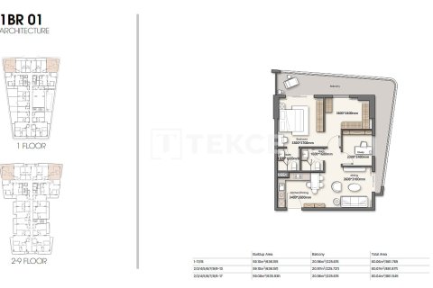 Apartman u Dubai, UAE 1 spavaća soba, 67 m2 Br. 769766 - fotografija 20