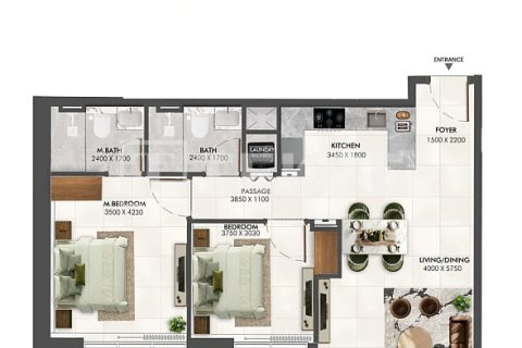Apartmen di Arjan, Dubai, UAE 1 bilik, 35 meter persegi № 774809 - foto 27