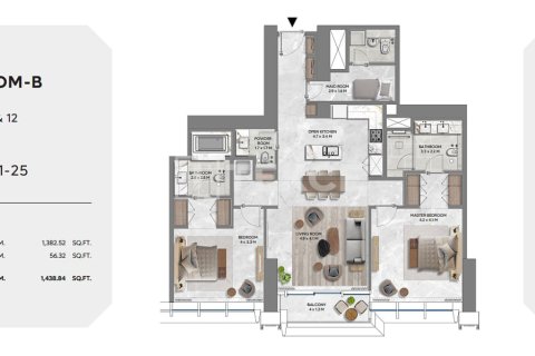 Apartment in Dubai, UAE 3 bedrooms, 164 sq.m. № 769764 - photo 21