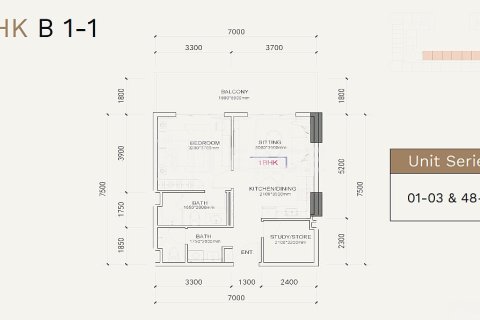 Byt v Al Warsan, Dubai, SAE 1 pokoj, 32 m² Č.: 771779 - fotografie 25