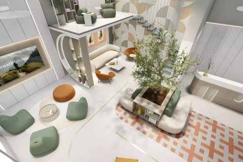 Apartemen di Ras Al Khaimah, UEA 1 ruangan, 38.09 m2 nomor 757763 - foto 2