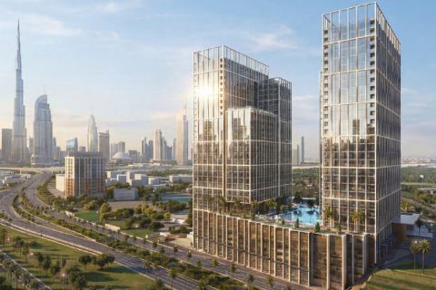 Apartmen di Al Jaddaf, Dubai, UAE 2 bilik tidur, 83.61 meter persegi № 760058