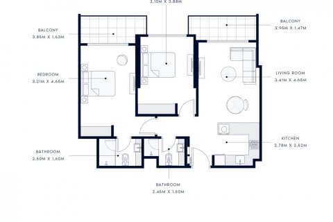 Пәтер AZIZI AMBER, Al Furjan, Дубай, БАӘ-да 1 жатын бөлме, 78 м² № 282422 - фото 7