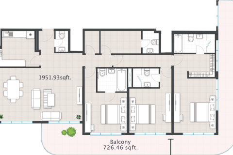 Apartment til salg i Al Reem Island, Abu Dhabi, UAE 3 soveværelser, 249 kvm № 717112 - foto 4