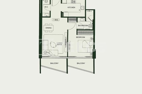 Apartament në Arjan, Dubai, Emiratet e Bashkuara Arabe 1 dhomë gjumi, 70 m2. № 678123 - Foto 17