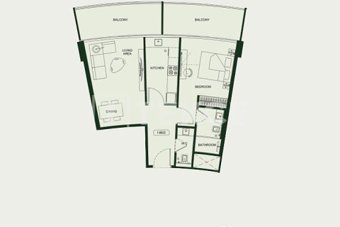 Apartament në Arjan, Dubai, Emiratet e Bashkuara Arabe 1 dhomë gjumi, 70 m2. № 678123 - Foto 21