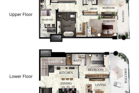 Al Reem Island, Abu Dhabi, UAE의 판매용 아파트 46제곱미터 번호 732816 - 사진 10