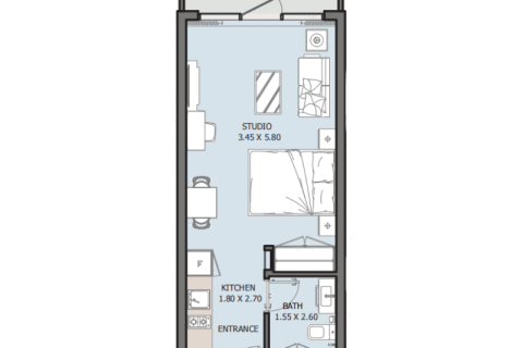 Dubai Investment Park, Dubai, BAE’de satılık daire 1 oda, 34 m² No 732791 - fotoğraf 9