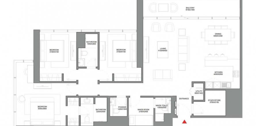 Appartamento a Jumeirah Lake Towers, Dubai, EAU 3 camere da letto, 166.02 mq. № 485342