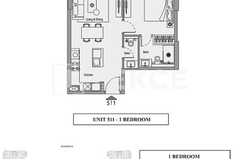 Huoneisto Jumeirah Village Circle, Dubai, Arabiemiraatit 2 makuuhuonetta, 110 m2 № 712171 - kuva 19