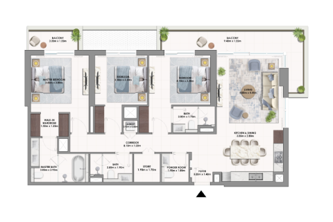Appartement te koop in Dubai South (Dubai World Central), Dubai, VAE 1 slaapkamer, nr 732766 - foto 6