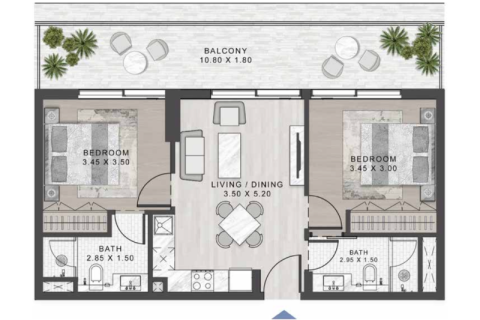 DAMAC Hills (Akoya by DAMAC), Dubai, BAE’de satılık daire 1 yatak odası, 49 m² No 732767 - fotoğraf 8