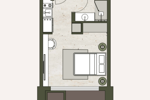 Apartemen di Jumeirah Village Circle, Dubai, UEA 1 ruangan, 30 m2 nomor 732601 - foto 7