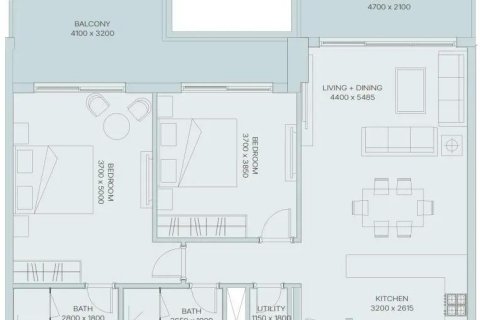 Пәтер Majan, Дубай, БАӘ-да 2 жатын бөлмелер, 118 м² № 640764 - фото 15
