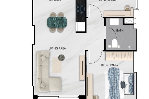 Wohnung zum Verkauf in Dubai Production City (IMPZ), Dubai, VAE 1 Zimmer, 36 m2 Nr. 728451 - Foto 17