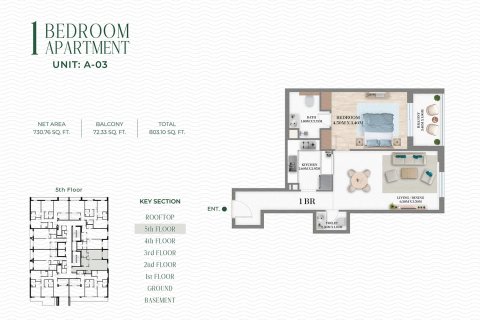 Apartman u gradu Mohammed Bin Rashid City, Dubai, UAE 1 spavaća soba, 68 m2 Br. 728453 - Slika 18