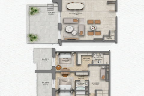 آپارتمان برای فروش در  Yas Island، Abu Dhabi، امارات متحده عربی  1 خوابه ، 100 متر مربع ، شماره 690049 - تصویر 9