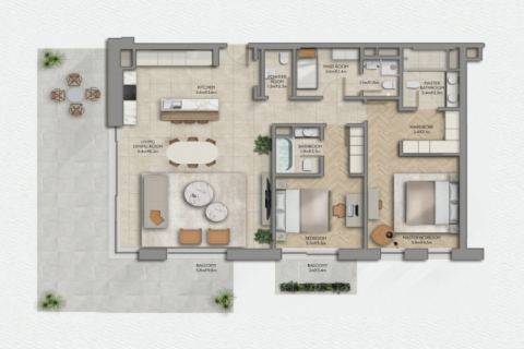 آپارتمان برای فروش در  Yas Island، Abu Dhabi، امارات متحده عربی  1 خوابه ، 100 متر مربع ، شماره 690049 - تصویر 6