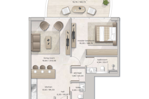 Appartement à vendre à  Dubai, EAU 1 chambre, 68 m2 № 690052 - photo 7