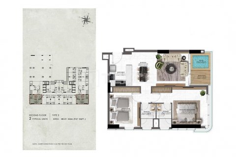 Lakás itt: Majan, Dubai, EAE, 2 hálószoba, 92 m², azonosító: 630081 - fénykép 16