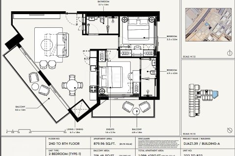 Apartmán v Jebel Ali, Dubai, SAE 2 spálne, 102 m2 č. 760202 - Fotografia 14