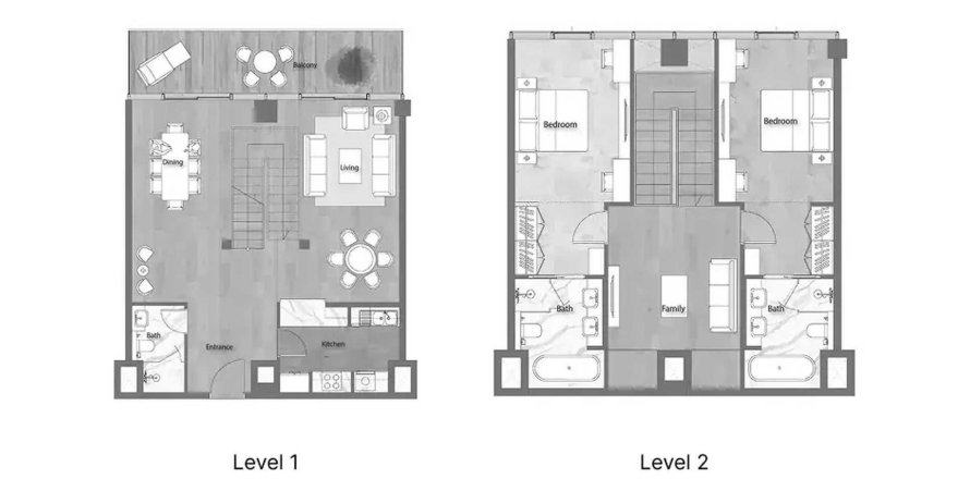Apartament na Yas Island, Abu Dhabi, ZEA 2 sypialnie, 167.69 mkw. nr 621129