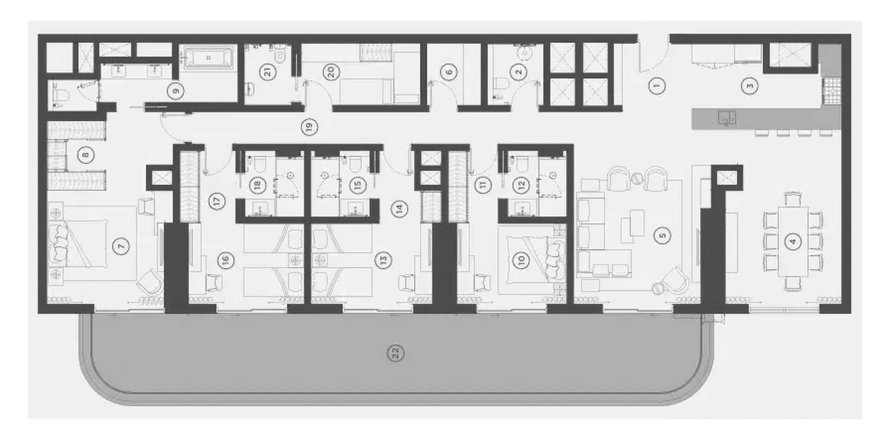 Leilighet i Al Reem Island, Abu Dhabi, Emiratene 4 soverom, 273.23 kvm nr. 740726
