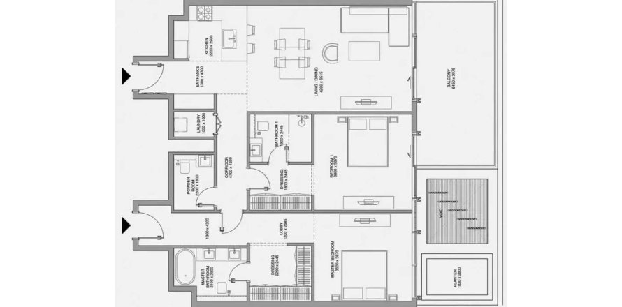 Wohnung in Deira, Dubai, VAE: 2 Schlafzimmer, 138.8 m2 Nr. 718451