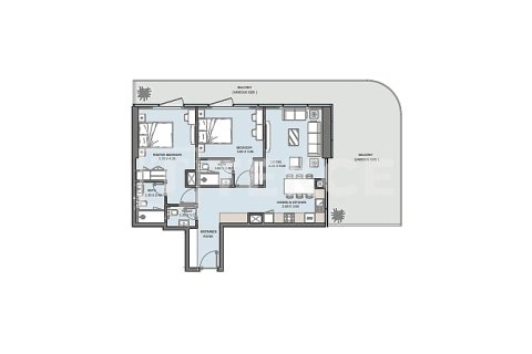 Huoneisto Al Reem Island, Abu Dhabi, Arabiemiraatit 4 makuuhuonetta, 178 m2 № 701827 - kuva 21
