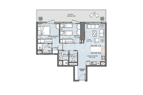 Huoneisto Al Reem Island, Abu Dhabi, Arabiemiraatit 4 makuuhuonetta, 178 m2 № 701827 - kuva 19