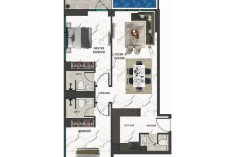 דירה למכירה ב Dubai Land, Dubai, איחוד האמירויות  1 חדר, מספר 732445 - תמונה 5