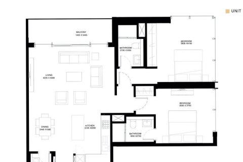Apartmán v CREEK VISTAS GRANDE v Mohammed Bin Rashid City, Dubai, SAE 1 spálňa, 69 m2 č. 704956 - Fotografia 6