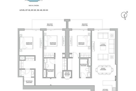 Apartamento en venta en Nadd Al Sheba, Dubai, EAU 3 dormitorios, 154 m2 № 704955 - foto 9
