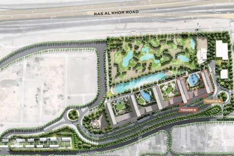 Apartment sa Ras Al Khor, Dubai, UAE 1 silid-tulugan, 68.1 sq.m. № 641625 - larawan 10