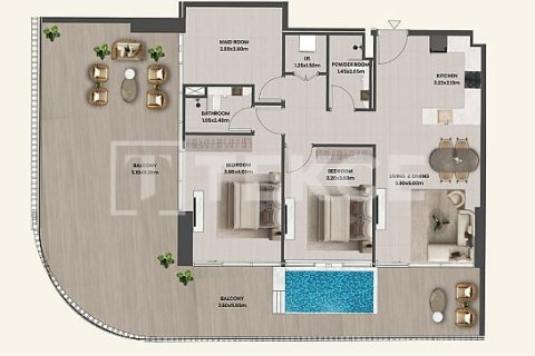Пентхаус Majan, Дубай, БАӘ-да 3 жатын бөлмелер, 237 м² № 709153 - фото 16