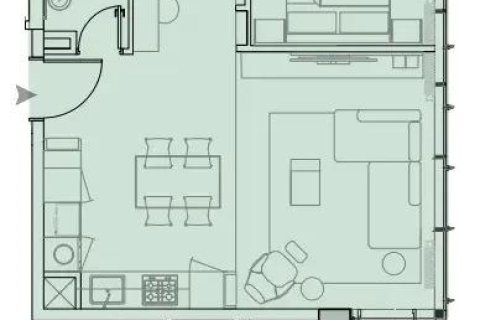 Apartemen di Dubai, UEA 1 kamar tidur, 70 m2 nomor 650531 - foto 22