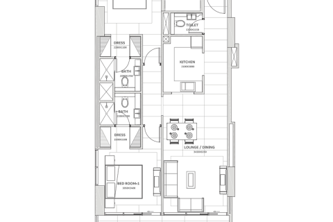 Wohnung zum Verkauf in Dubai Land, Dubai, VAE 1 Zimmer, 40 m2 Nr. 732372 - Foto 7