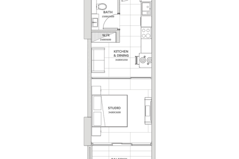 Wohnung zum Verkauf in Dubai Land, Dubai, VAE 1 Zimmer, 40 m2 Nr. 732372 - Foto 5