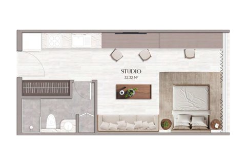 Apartman u gradu Arjan, Dubai, UAE 1 soba, 33 m2 Br. 732373 - Slika 8