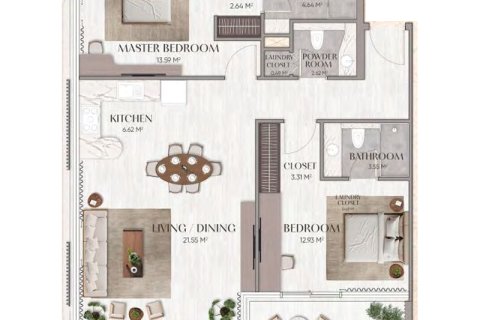 Apartman u gradu Arjan, Dubai, UAE 1 soba, 33 m2 Br. 732373 - Slika 10