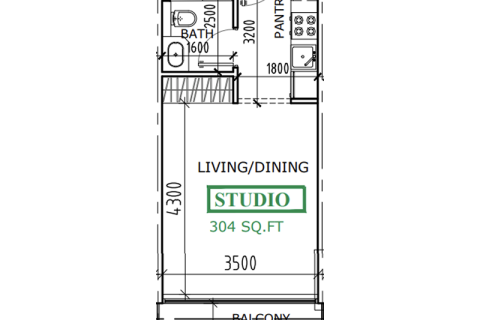Huoneisto Dubai South (Dubai World Central), Arabiemiraatit 1 huone, 34 m2 № 732369 - kuva 2