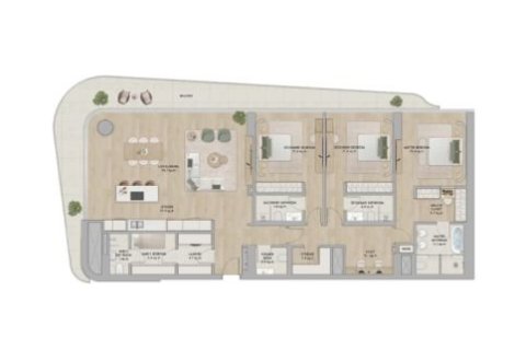 Apartman u Mamsha Gardens na Saadiyat Island, Abu Dhabi, UAE 1 spavaća soba, 99 m2 Br. 704856 - Slika 17