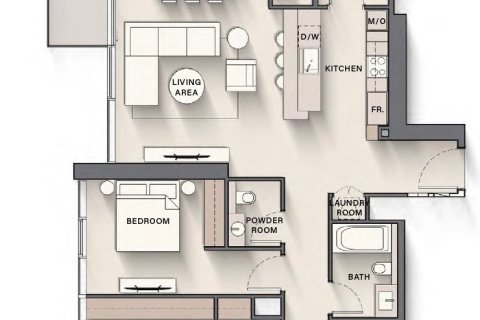 Apartment sa The Highgrove sa Nadd Al Sheba, Dubai, UAE 1 silid-tulugan, 74 sq.m. № 704858 - larawan 23