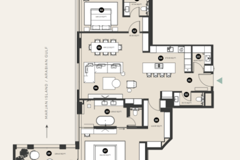 Leilighet til salgs i Business Bay, Dubai, Emiratene 2 soverom, 175 kvm Nr. 704857 - Foto 13