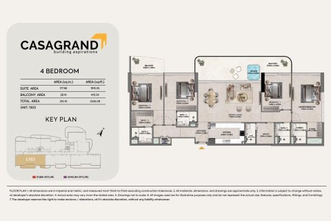 Penthouse para venda em Dubai, EAU 4 quartos, 219 m2 № 704336 - foto 15