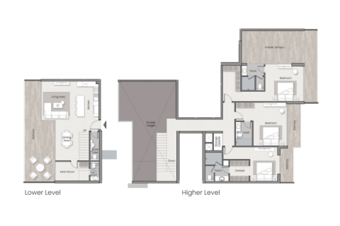 Apartemen di Jumeirah Village Circle, Dubai, UEA 1 ruangan nomor 732604 - foto 9