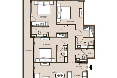 Купить квартиру в Dubai South (Dubai World Central), Дубай, ОАЭ 1 комната, 38м2, № 732605 - фото 6
